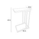 Arklys 40x25cm metal and wood modern sofa side table Bulk Discounts