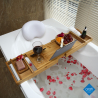 Bath tray shelf wood extendable Bambu On Sale