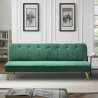 2 seater clic clac sofa bed modern design velvet fabric Pulchra 