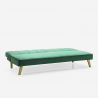 2 seater clic clac sofa bed modern design velvet fabric Pulchra 
