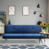 2 seater sofa bed clic clac reclining design velvet fabric Probatus Offers