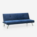 2 seater sofa bed clic clac reclining design velvet fabric Probatus On Sale
