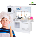 Children's wooden toy kitchen with pots, accessories and sounds Chef Star Milk Offers