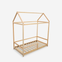 Montessori children's bed wooden cot 70x140cm Cott Offers