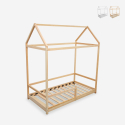 Montessori children's bed wooden cot 70x140cm Cott On Sale