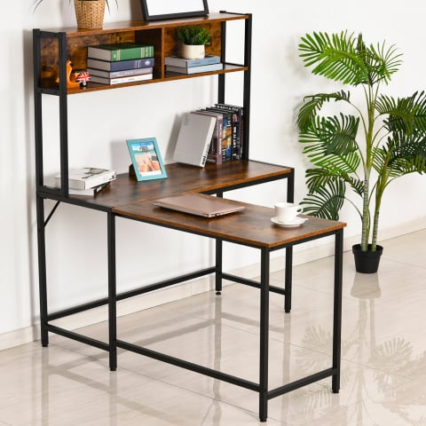 Office desk corner study 125x140cm industrial design Hoover Promotion