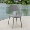 Modern design polypropylene chair for kitchen garden bar restaurant Geer 