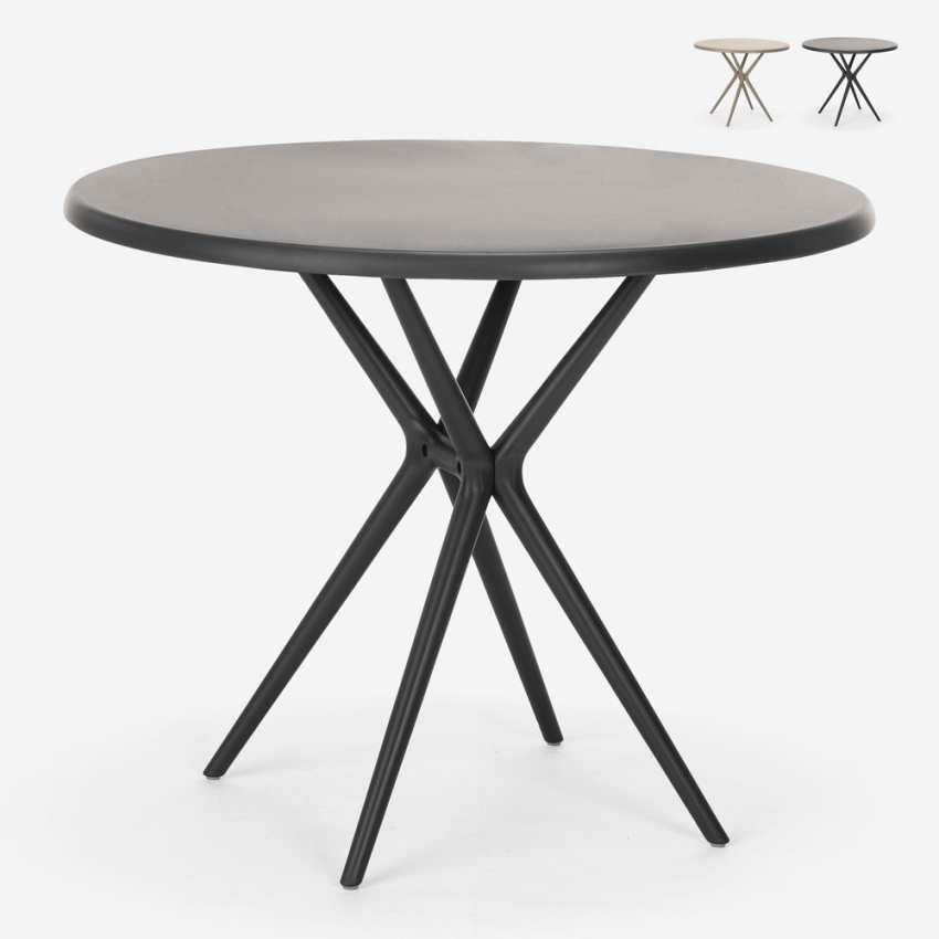 Polypropylene round table 80cm garden kitchen bar restaurant Gang 80 Discounts