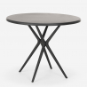 Polypropylene round table 80cm garden kitchen bar restaurant Gang 80 Bulk Discounts