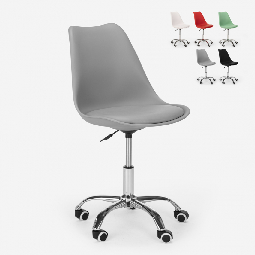 Design chair swivel stool office height adjustable wheels eiffel Octony Buy