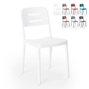 Modern polypropylene design chair for bar kitchen restaurant garden Mose 
