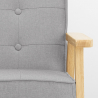 Vintage Scandinavian retro design wooden armchair chair with armrests Hage 