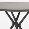 Black 80cm round table set 2 chairs design Maze Black Bulk Discounts