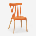 Design round beige table set 80cm 2 chairs Eskil 