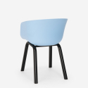 Set 2 chairs design beige square table 70x70cm modern Navan Cost
