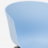 Set 2 chairs design beige square table 70x70cm modern Navan Buy