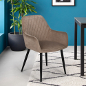Design velvet upholstered armchair living room Nirvana Catalog