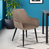 Design velvet upholstered armchair living room Nirvana Catalog