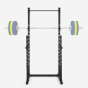 Adjustable barbell squat rack with Stavas cross training pull-up bar Offers