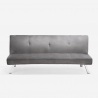 3-seater sofa bed design clic clac reclining velvet fabric Explicitus Choice Of