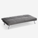 3-seater sofa bed design clic clac reclining velvet fabric Explicitus Characteristics