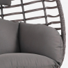 Rattan garden swing armchair with cushions Lindud Natural Bulk Discounts