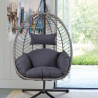 Rattan garden swing armchair with cushions Lindud Moon Offers