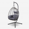 Rattan garden swing armchair with cushions Lindud Moon Discounts