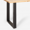 Wooden dining table with industrial iron legs 180x80 cm Rajasthan 180 