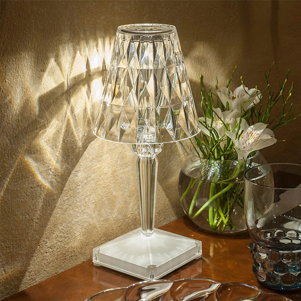 Modern design table lamp transparent home restaurant Crystal