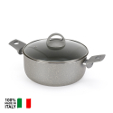 Cookware set non-stick 12-piece non-stick pans lids ladles Sfiziosa Stone 