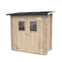 Wooden toolbox and garden shed with window door Hobby 198x98 Offers
