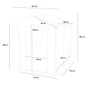 Wooden garden shed tool shed with window door Hobby 146x146 Sale