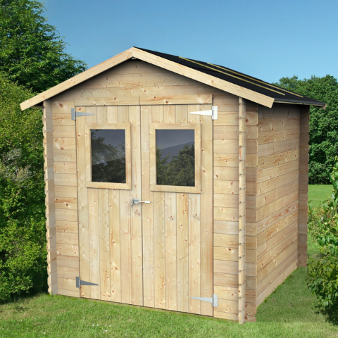 Wooden shed for garden and courtyard tools and tools Hobby 198x198 PD