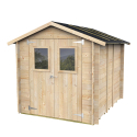 Wooden tool shed outdoor double door Hobby 198x248 PD Offers