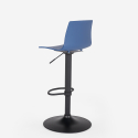 Design kitchen bar stool with adjustable matt black base Grand Soleil Imola Matt Model