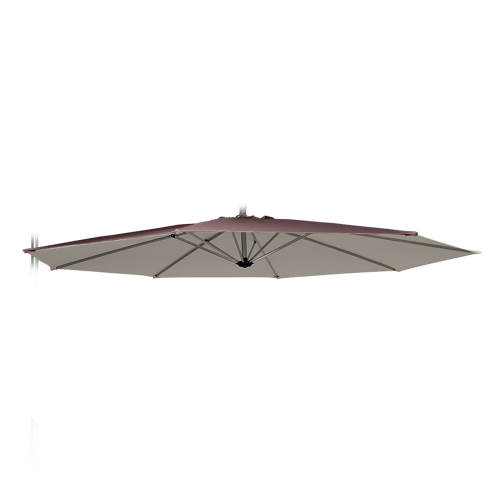 Replacement Canopy for 3x3 Octagonal Garden Umbrella with Aluminum Arm, Fan Brown