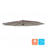 Garden Umbrella Replacement Canvas 3x3 Octagonal Aluminium Arm Fan Brown On Sale