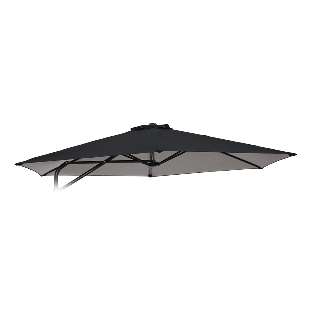 Replacement Canopy for Dorico Noir 3x3 Hexagonal Garden Umbrella with Steel Arm