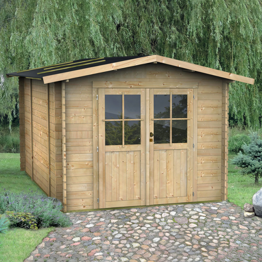 Wooden tool shed garden shed Opera 254x276 Promotion