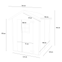 Wooden garden tool shed Flavia 146x130 Sale
