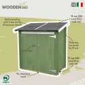 Wooden tool shed Ambrogio garden shed 155x85 Eco On Sale