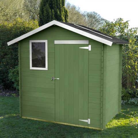 Wooden garden shed with tool shed Livia 198x130 Eco