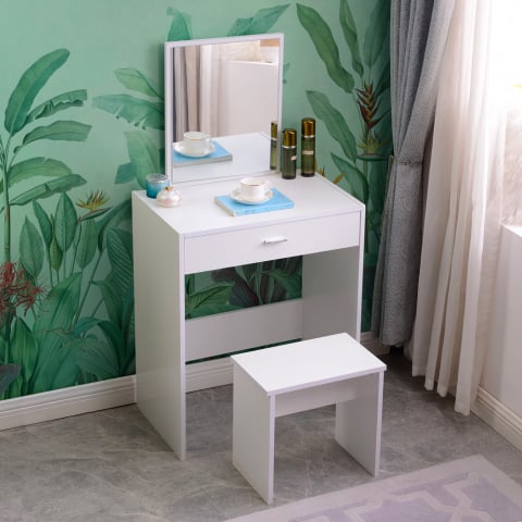Make-up station with mirror drawer bedroom cabinet Dalila Promotion