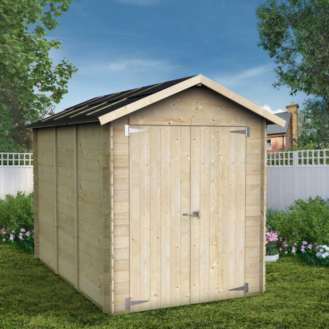 Box for tools and garden shed in natural wood Fiamma 178x273