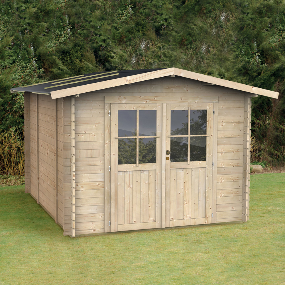 Wooden garden shed for gardening tools box Opera 249x249