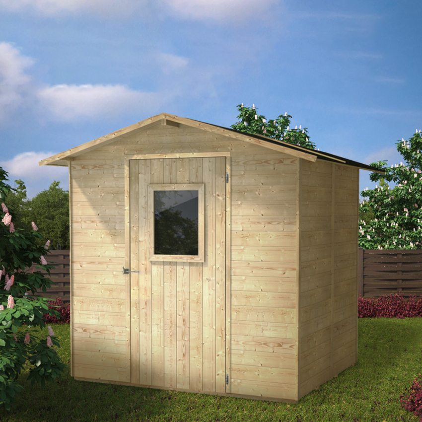 Wooden garden shed tool shed Vanilla 200x207 Promotion