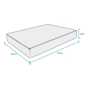 Orthopedic Double Mattress Waterfoam 16 cm 160x190 Easy Comfort Characteristics