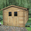 Wooden garden tool shed double door Hobby 248x248 Promotion
