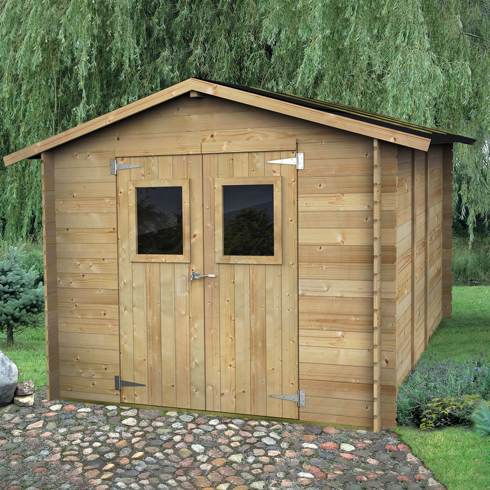 Garden Wooden Tool Shed with Double Door Hobby 248x248